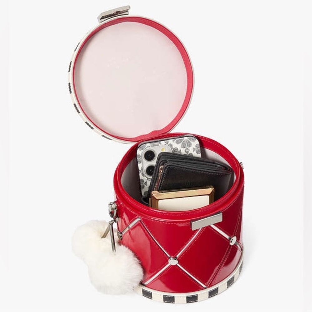 Kate Spade “Oh What Fun” Toy Store 3D Drum Crossbody NWT - Picture 5 of 7